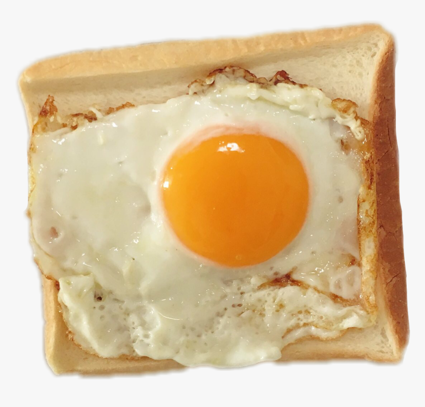 #toast #morning #fried Eggs #egg #breakfast #bread#freetoedit - Fried Egg, HD Png Download, Free Download