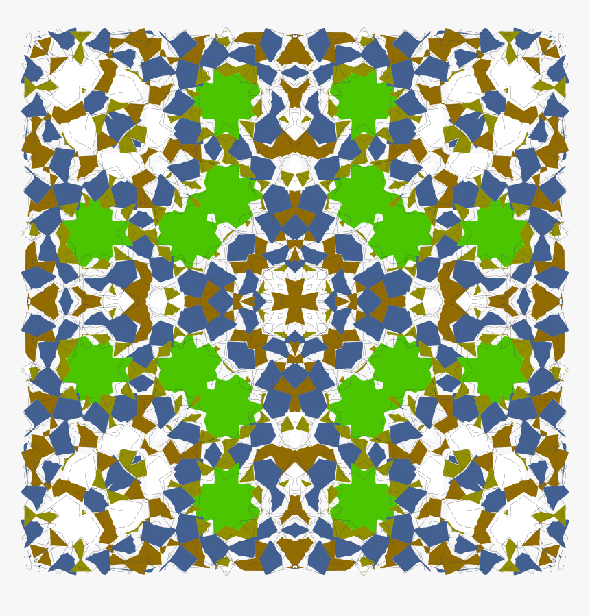 Islamic Geometric Tile 6 Clip Arts - Big Design Islamic, HD Png Download, Free Download