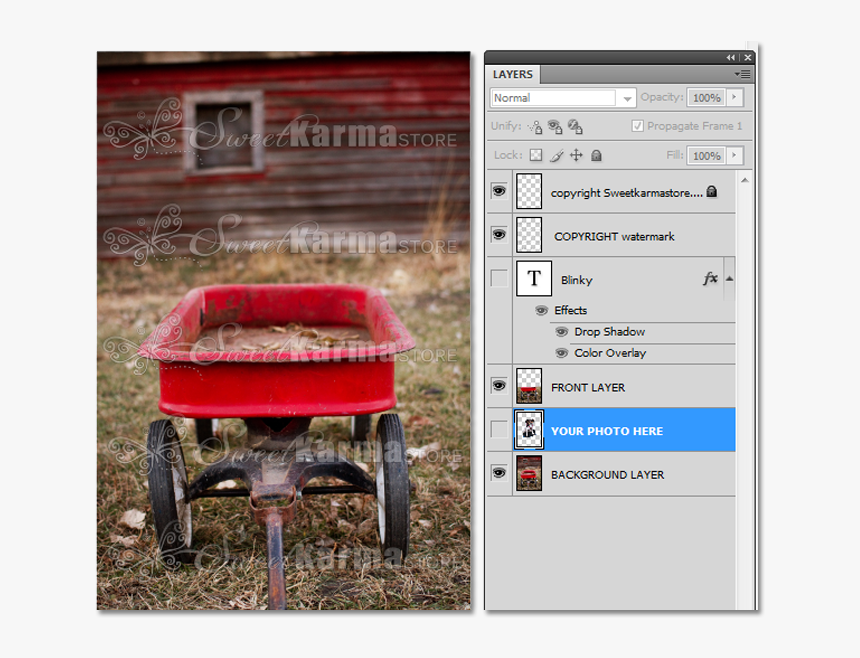 Dog In Red Wagon, HD Png Download, Free Download