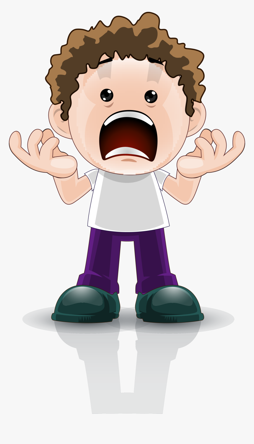 Cartoon Boy Facial Expression Png Download - Png Cartoon Surprised Boy, Transparent Png, Free Download