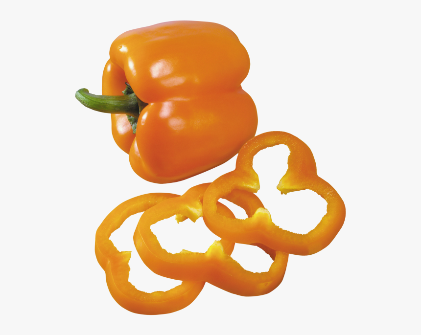 Habanero Chili , Png Download - Orange Bell Pepper Free Png Sliced High Res, Transparent Png, Free Download