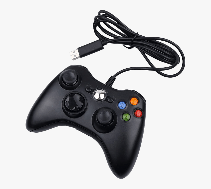 Generic Black (new) - Xbox Controller 360 Wired, HD Png Download, Free Download