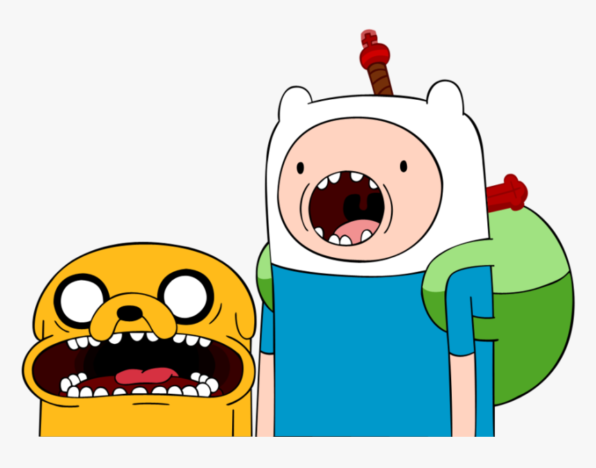 Finn And Jake Shocked By 100latino - Adventure Time Finn Shocked, HD Png Download, Free Download