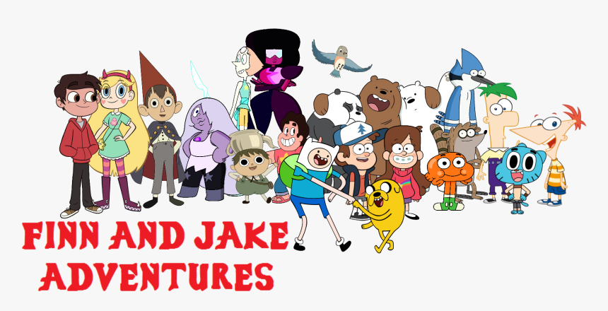 Finn And Jake& - Cartoon, HD Png Download, Free Download