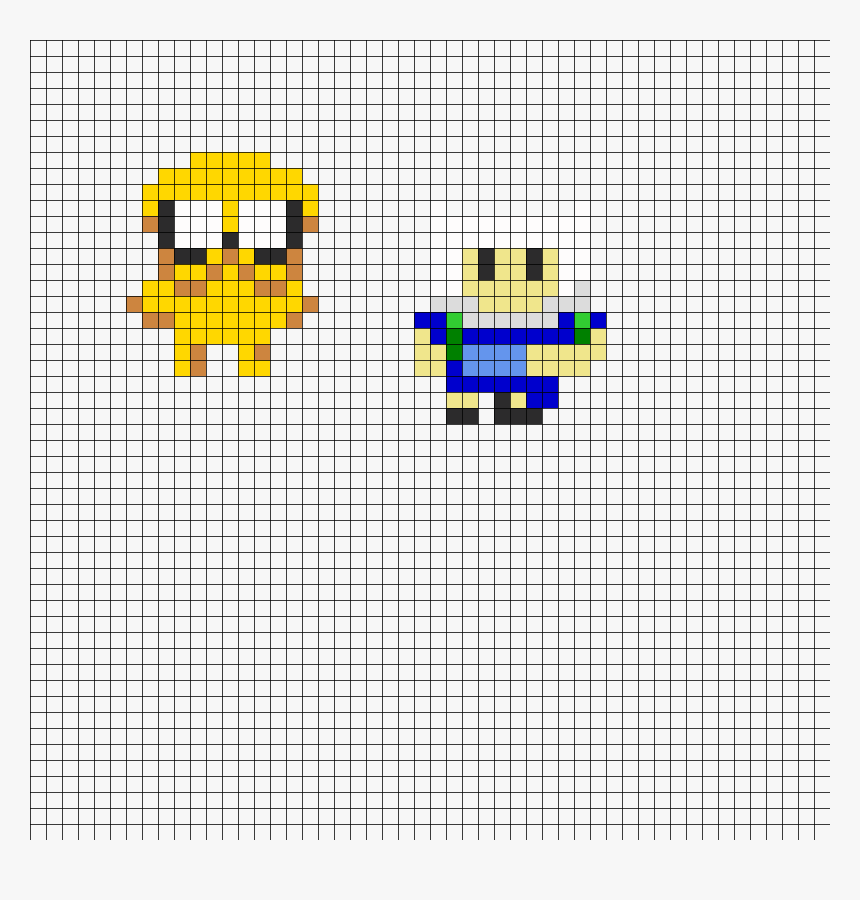 Finn And Jake Small Perler Bead Pattern / Bead Sprite - Perler Pattern Small, HD Png Download, Free Download