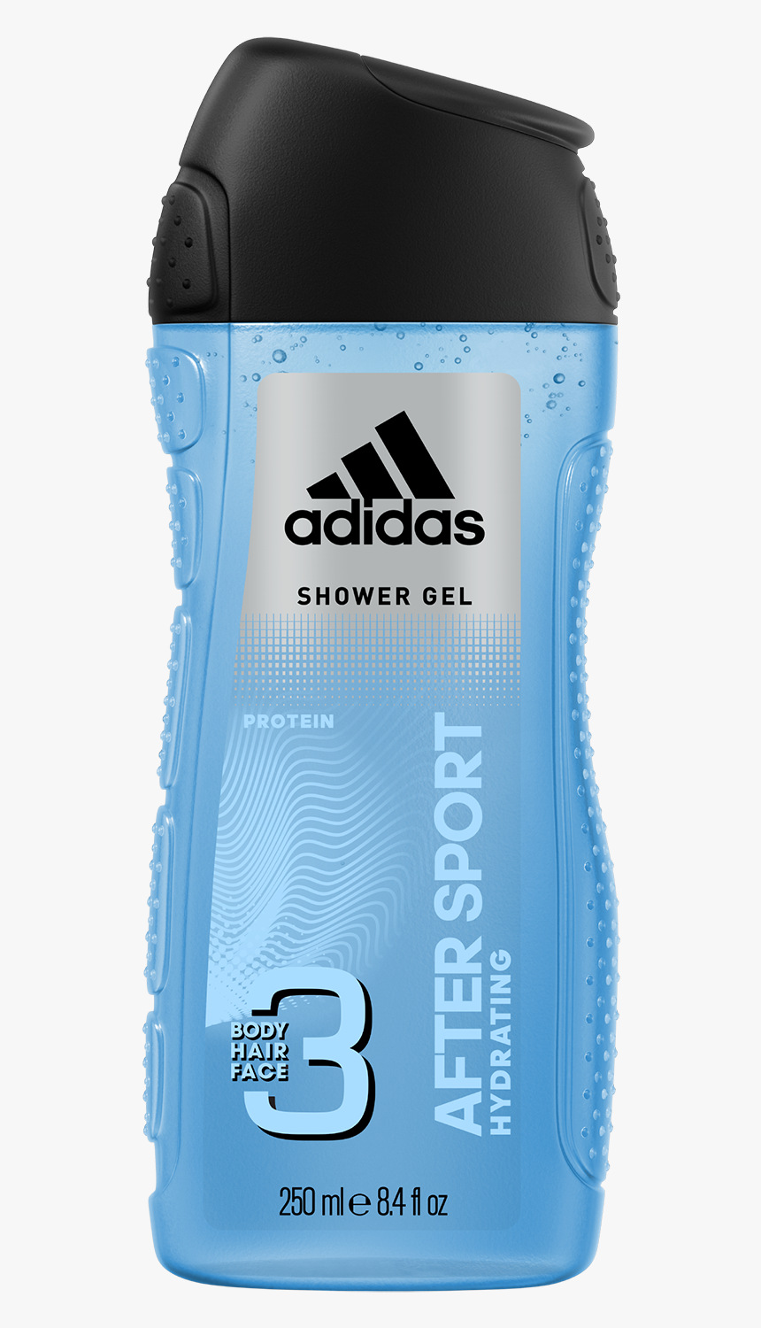 After Sport 3in1 Body, Hair And Face Shower Gel For - Adidas After Sport Shower Gel 250 Ml, HD Png Download, Free Download