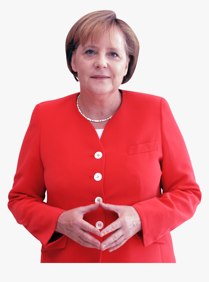 Angela Merkel Red - Angela Merkel Body Language, HD Png Download, Free Download