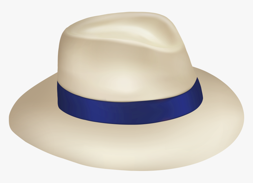 Panama Sun Hat With Blue Ribbon Png Clipart - Transparent Background Tourist Hat, Png Download, Free Download