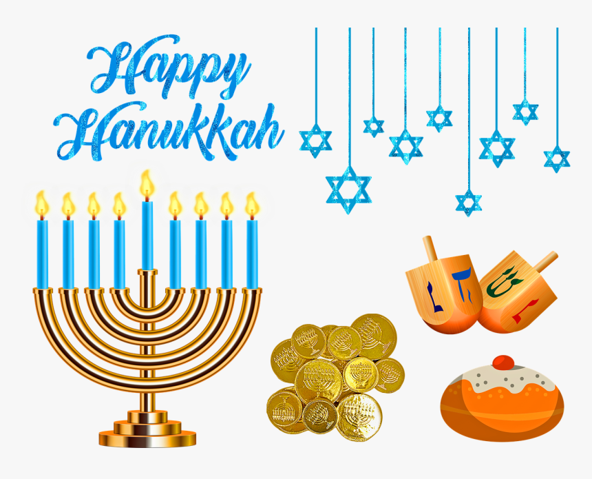 Happy Hanukkah, Hanukkah, Seasonal, Greeting, December, - Hanukkah Things, HD Png Download, Free Download