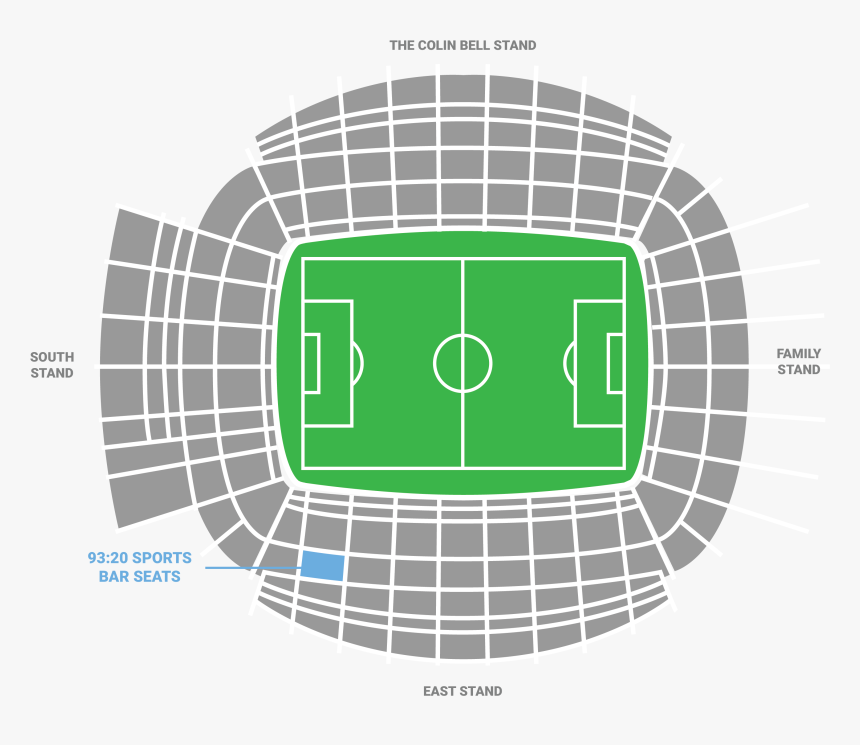 Man City Stadium Plan - Man City East Stand, HD Png Download, Free Download