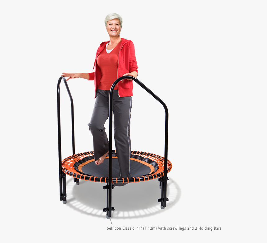 Transparent Woman Jumping Png - Old Person On Trampoline, Png Download, Free Download