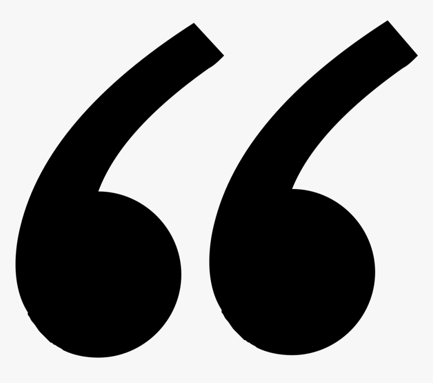 Double Quotation Marks Left - Inverted Comma Symbol Png, Transparent Png, Free Download