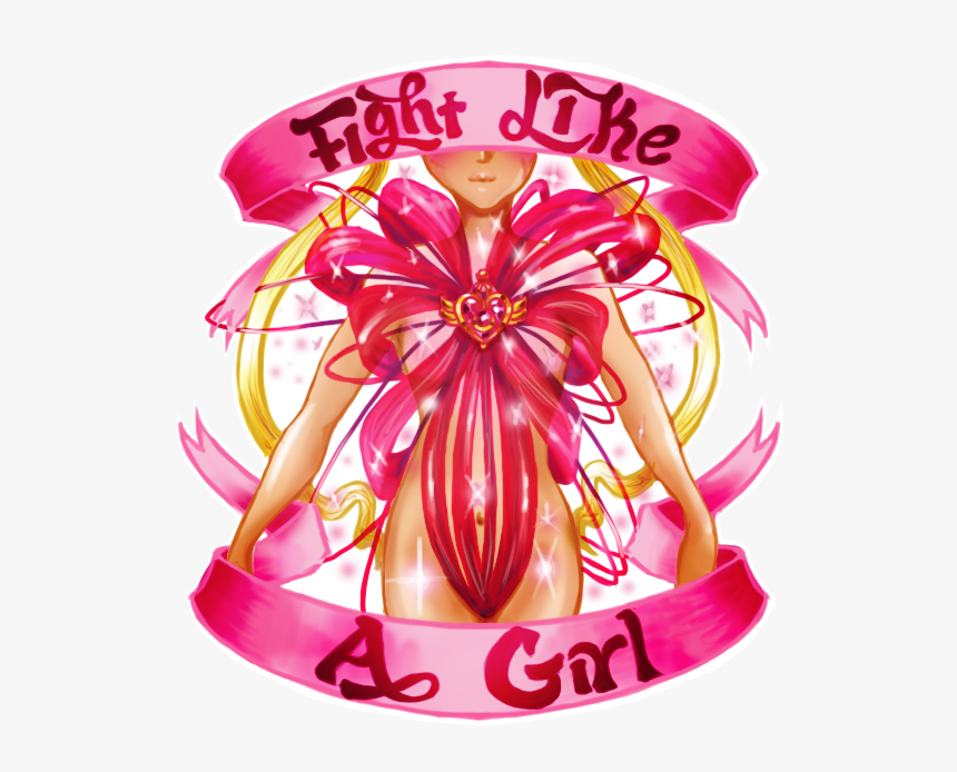 Transparent Fight Like A Girl Png - Sailor Moon Fight Like A Girl, Png Download, Free Download