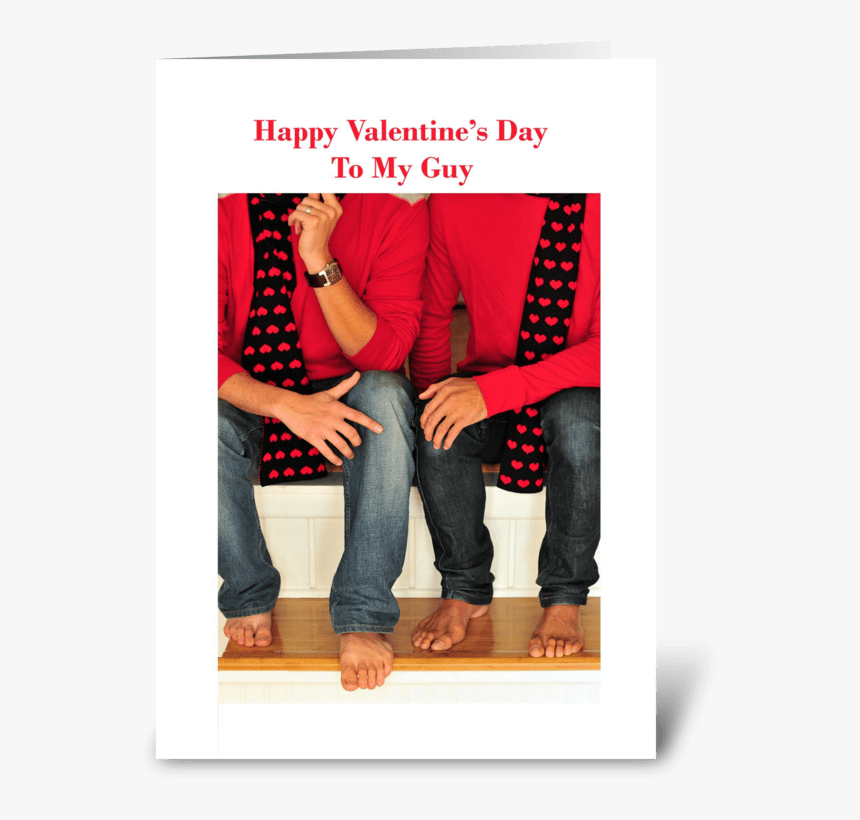 Happy Valentine"s Day To My Guy Greeting Card, HD Png Download, Free Download