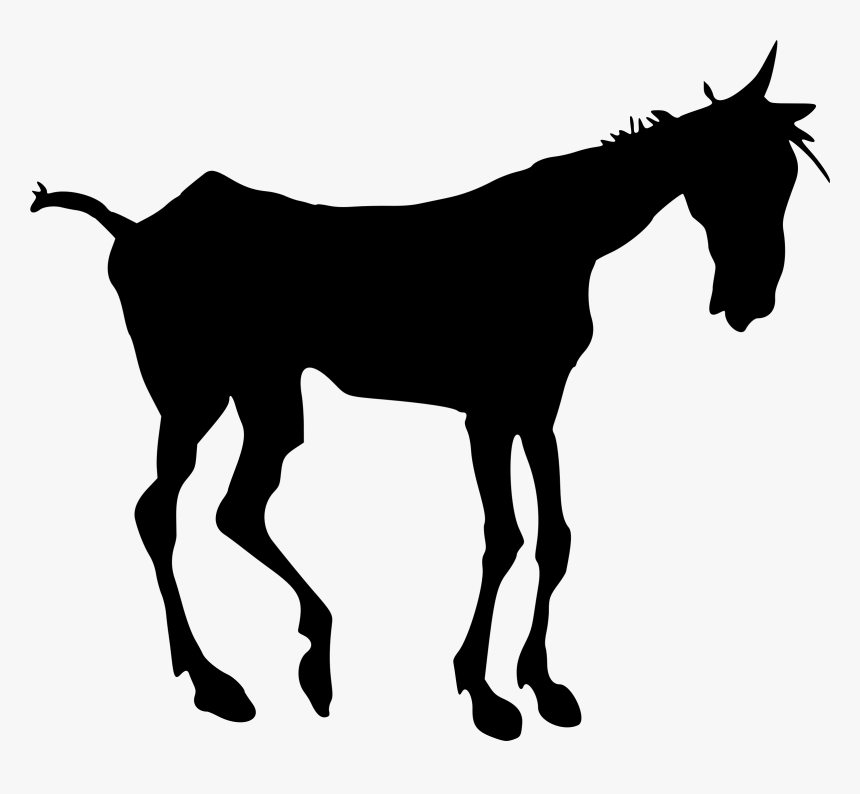 Silueta Vector Cabeza Burro Clipart , Png Download - Old Horse Silhouette, Transparent Png, Free Download