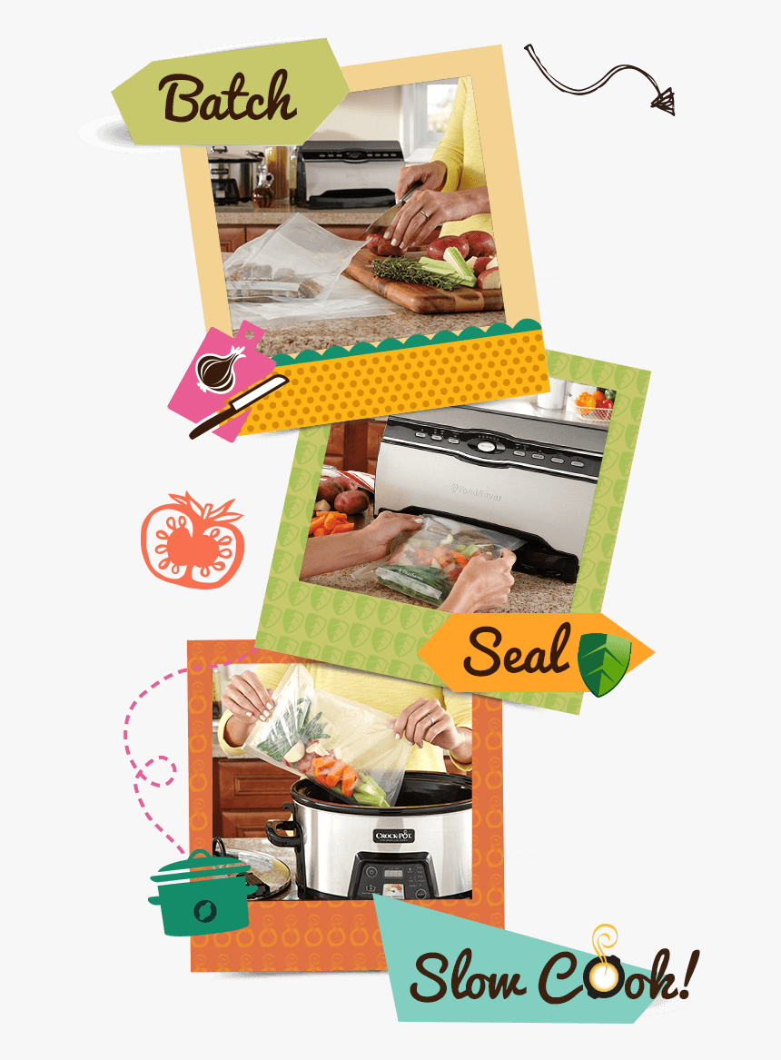 Foodsaver And Crock-pot Easy Recipes - Paper, HD Png Download, Free Download