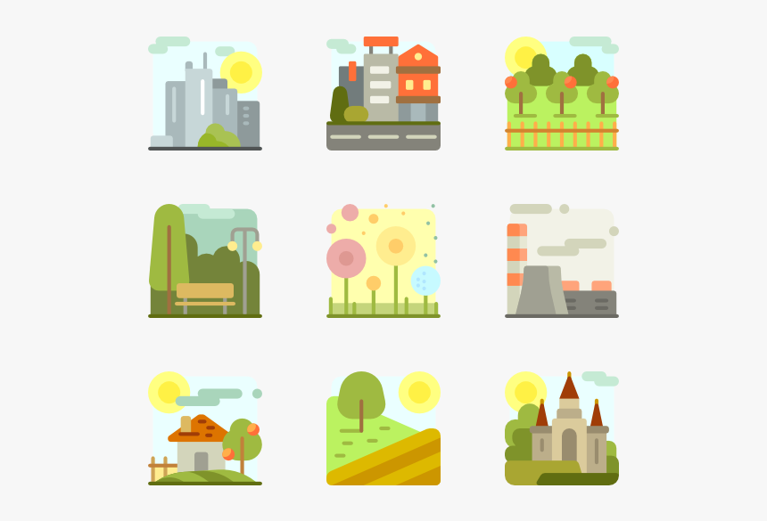 Elementos Sociales Del Paisaje, HD Png Download - kindpng