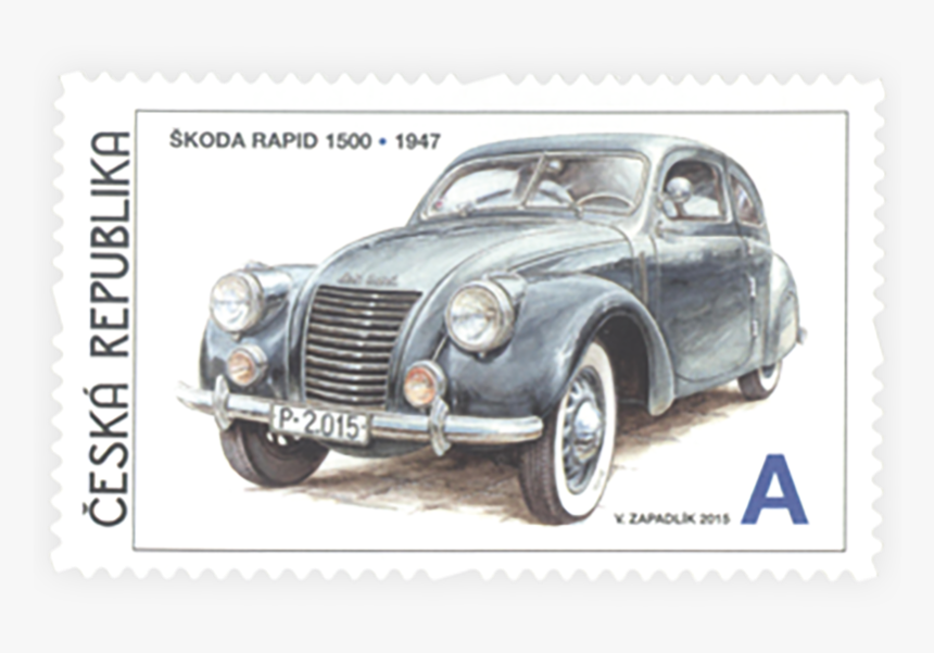 Škoda Cars On Postage Stamps - Škoda Rapid, HD Png Download, Free Download