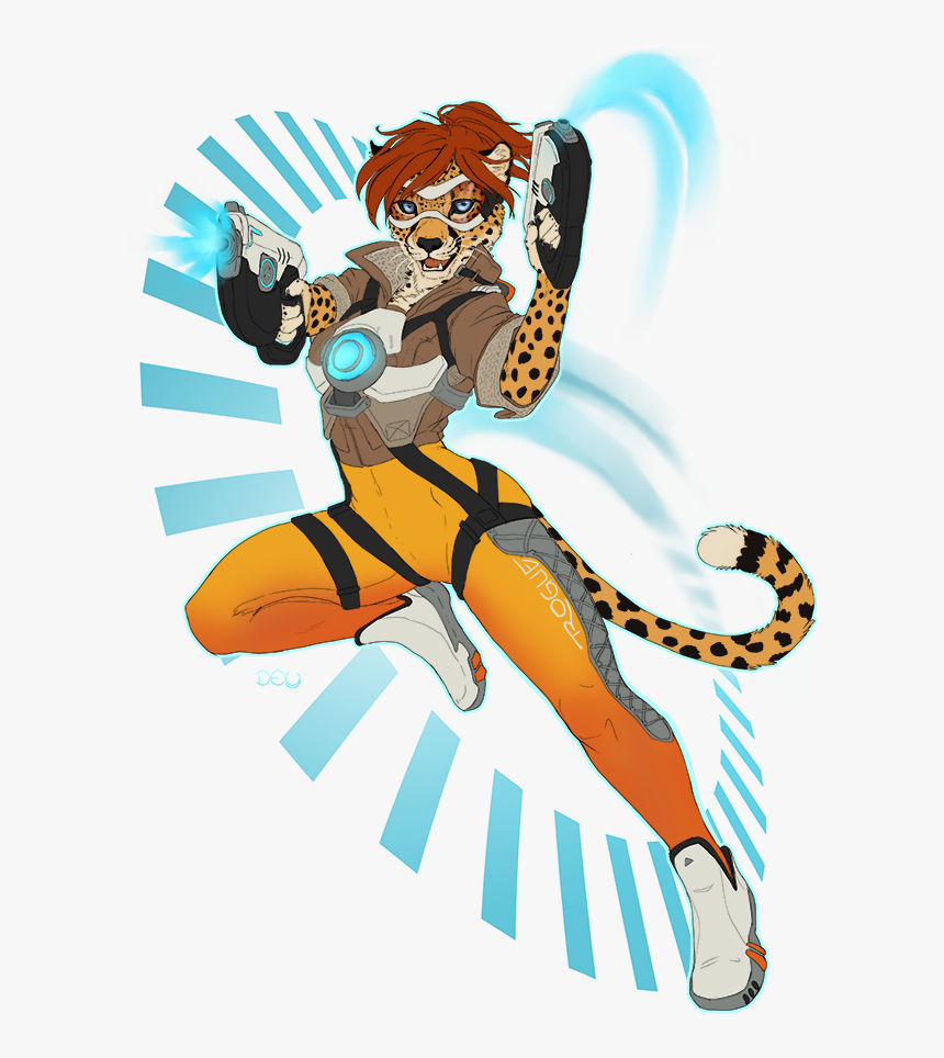 Can"t Catch Me - Overwatch Tracer Furry, HD Png Download, Free Download