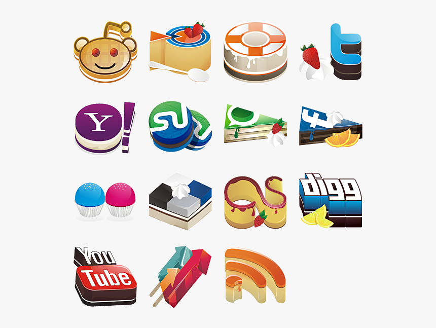 Yammy Social Media Icons Icon Pack By Helen Gizi - Yahoo, HD Png Download, Free Download