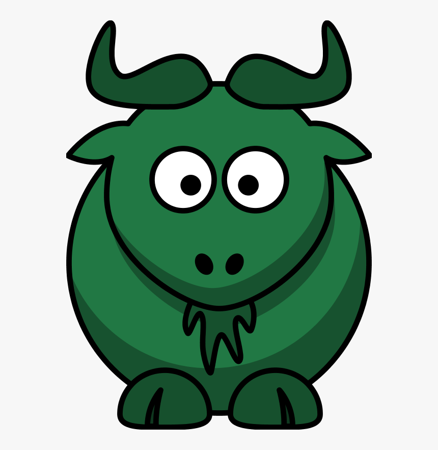 Bull Cartoon Funny - Cartoon Clipart Gnu, HD Png Download, Free Download