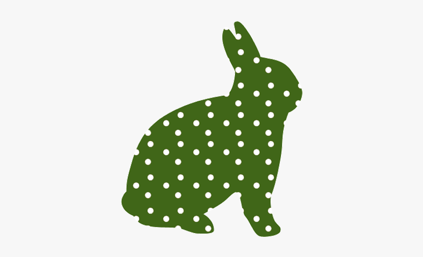 Bunny, Easter, Green, Dotted, Rabbit, Cute - Rabbit, HD Png Download, Free Download
