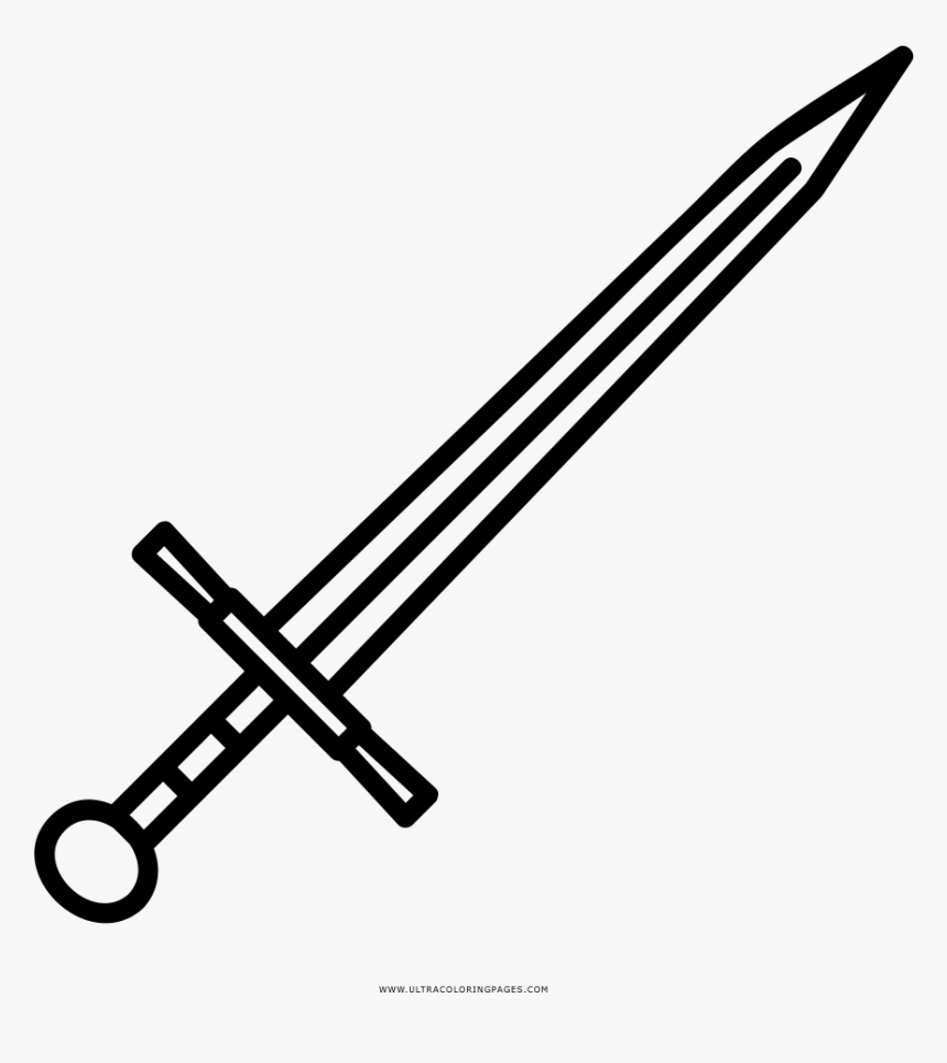 Longsword Coloring Page - Surviv Io Weapons, HD Png Download, Free Download
