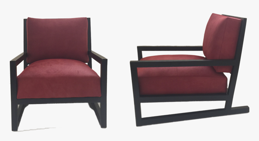 Burgundy Modern Chair - Club Chair, HD Png Download, Free Download