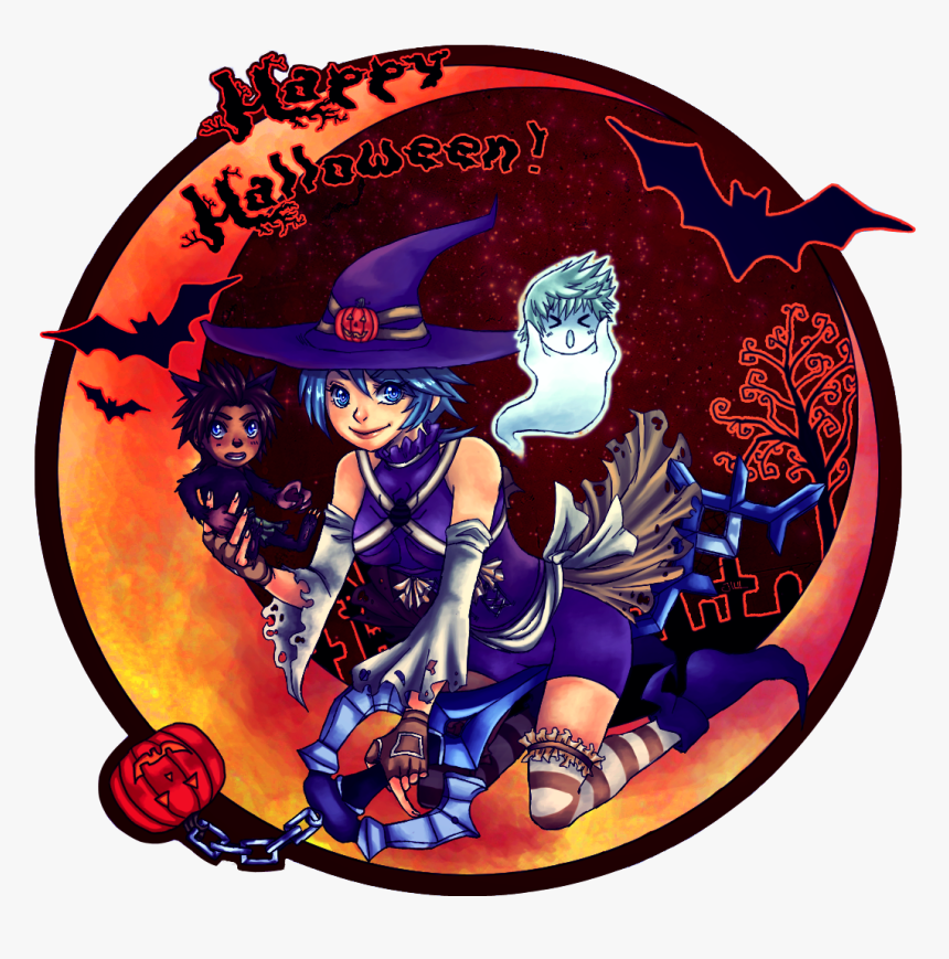 Happy Halloween - Kingdom Hearts Aqua Halloween, HD Png Download, Free Download