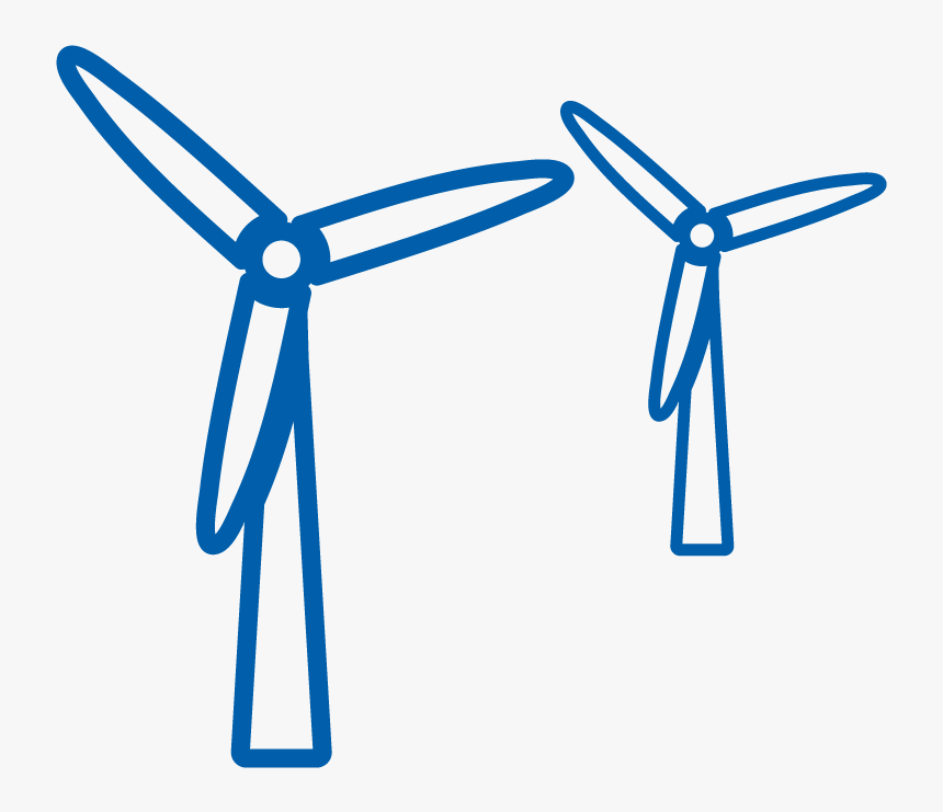 Wind Farms - Wind Turbine Clipart, HD Png Download, Free Download