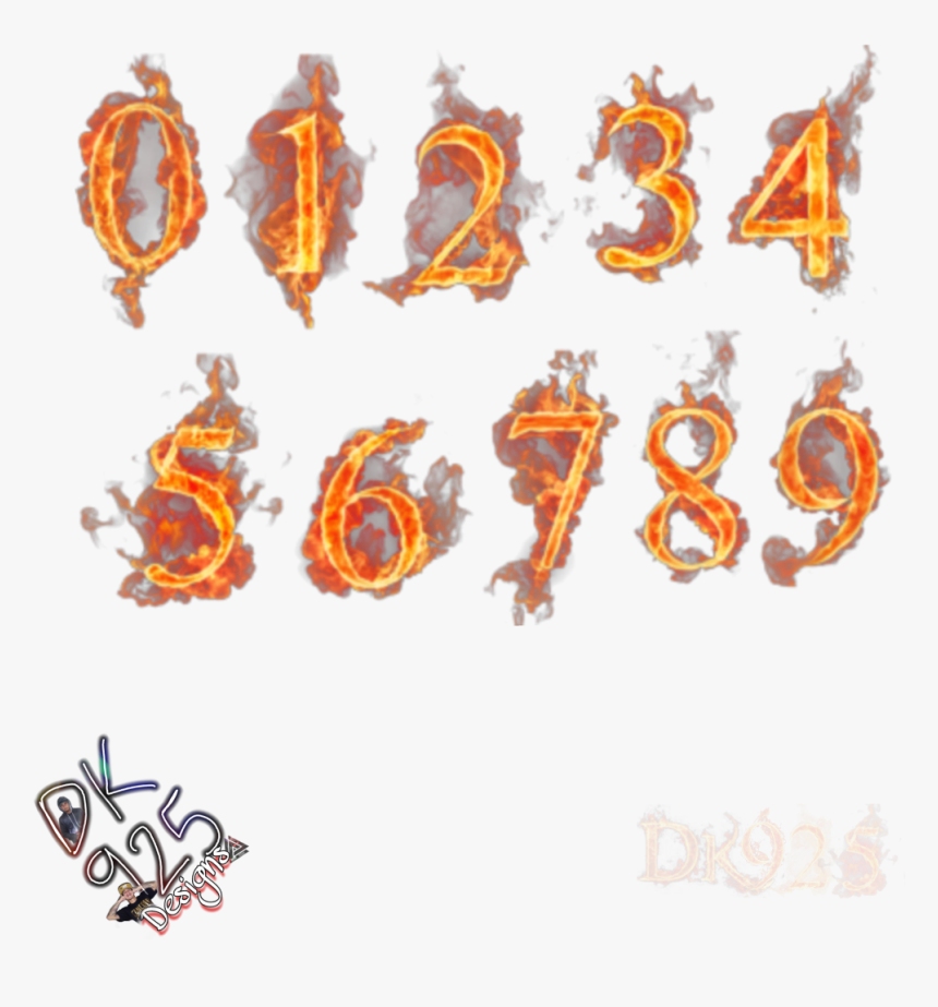 Transparent Fire Letters Png - Numbers Letters In Fire, Png Download, Free Download