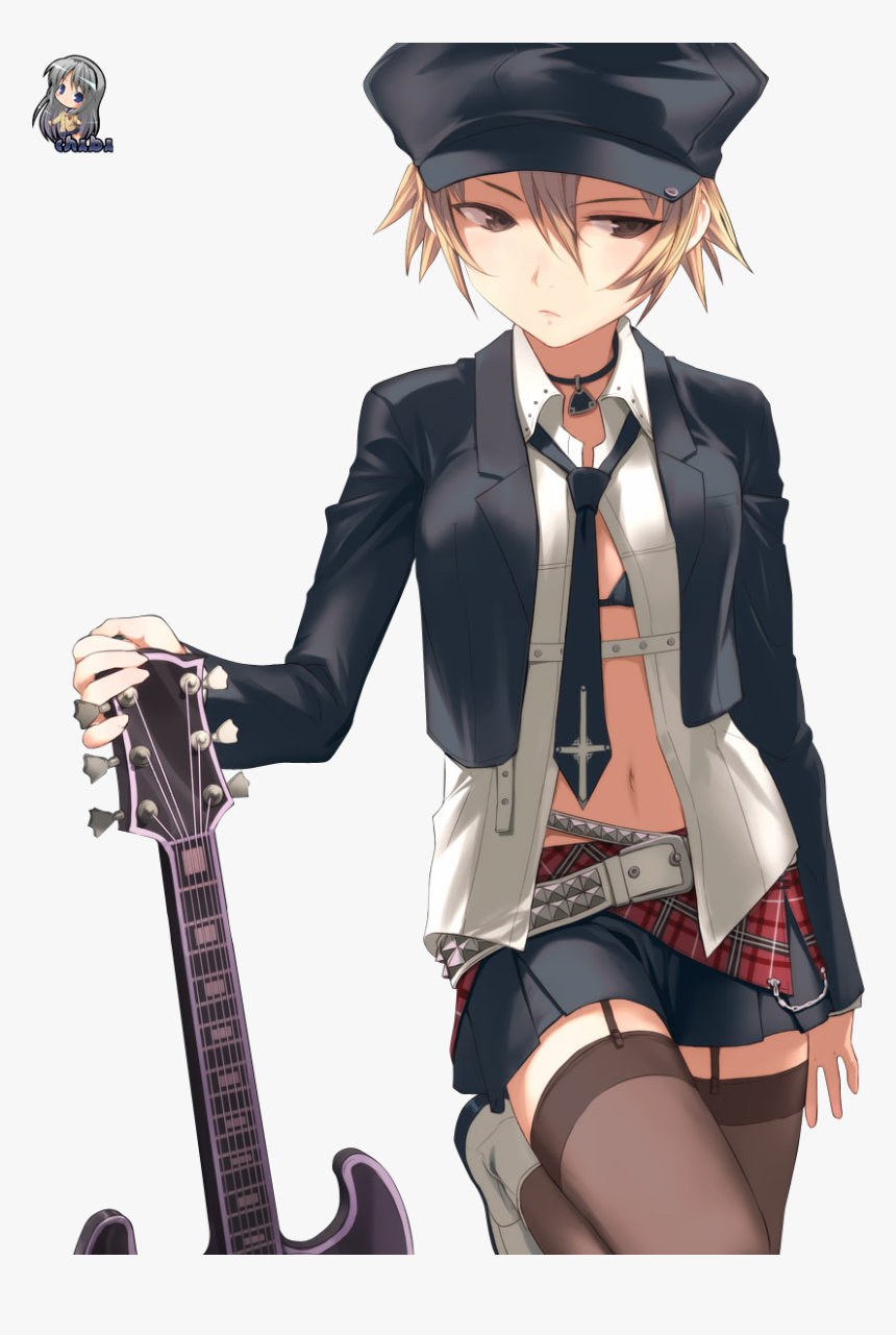 And Sakura 07 Dec - Anime Punk Rocker Girl, HD Png Download, Free Download