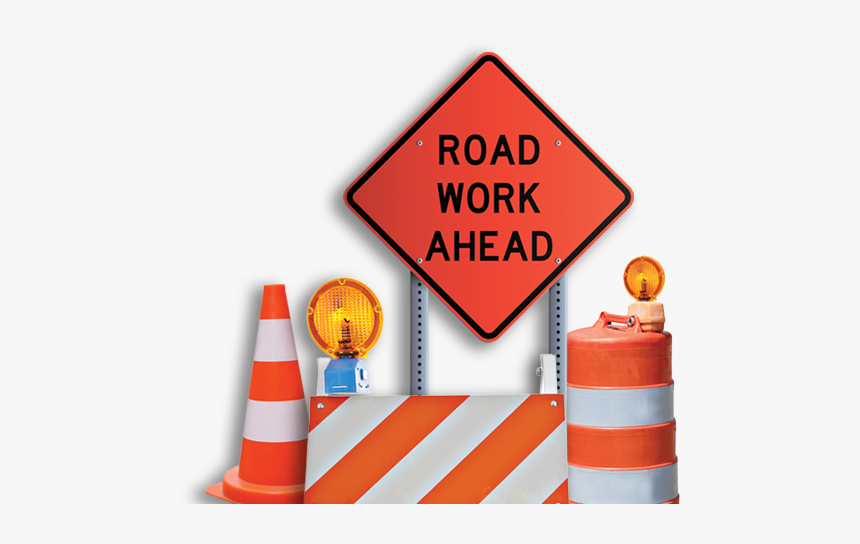 Banner - Road Work Ahead Vine, HD Png Download, Free Download