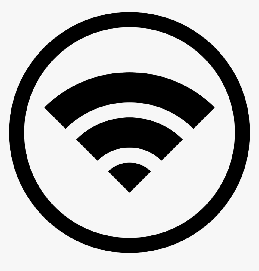 Wifi Symbol Inside A Circle, HD Png Download, Free Download