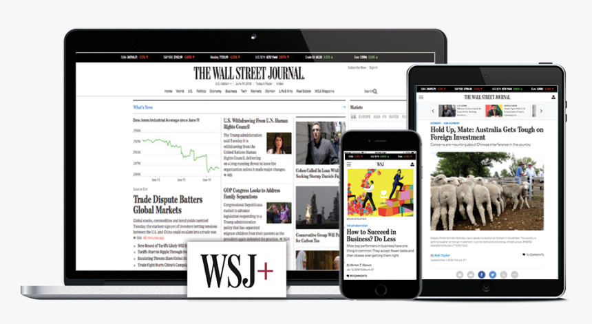 Wall Street Journal Subscription, HD Png Download, Free Download