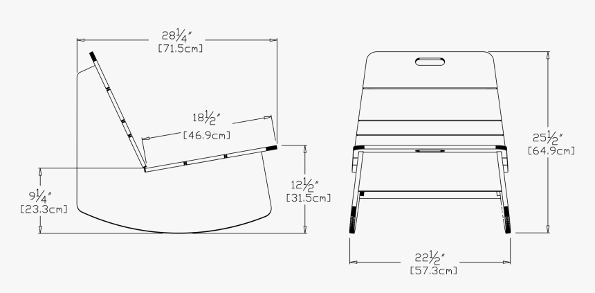 Modern Rocking Chair Dimensions, HD Png Download, Free Download