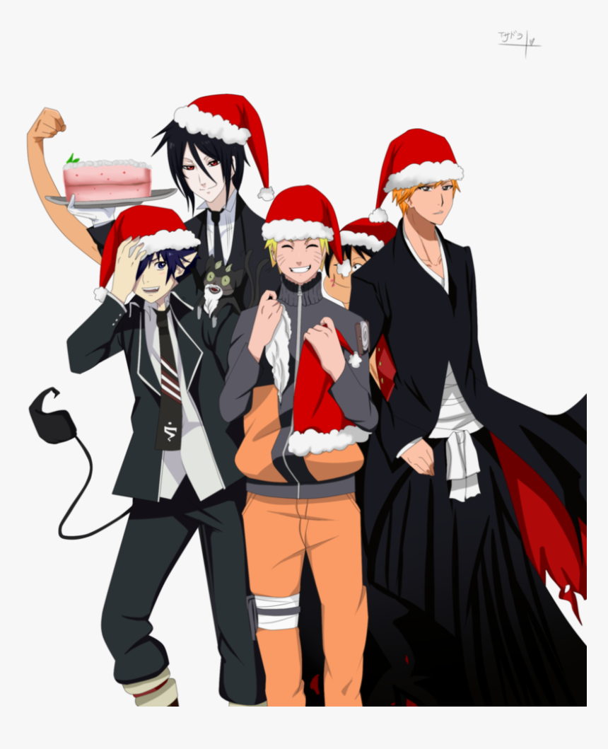 Anime, Christmas, And Merry Image - Anime Crossover Christmas, HD Png Download, Free Download