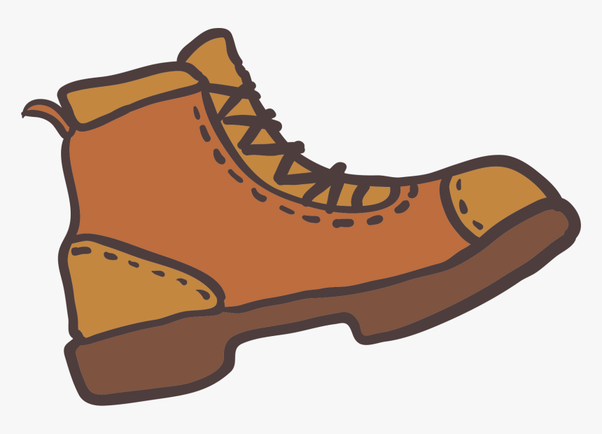 Boot Clip Art Outdoor Boots Transprent Png - Cartoon Hiking Boots Png, Transparent Png, Free Download