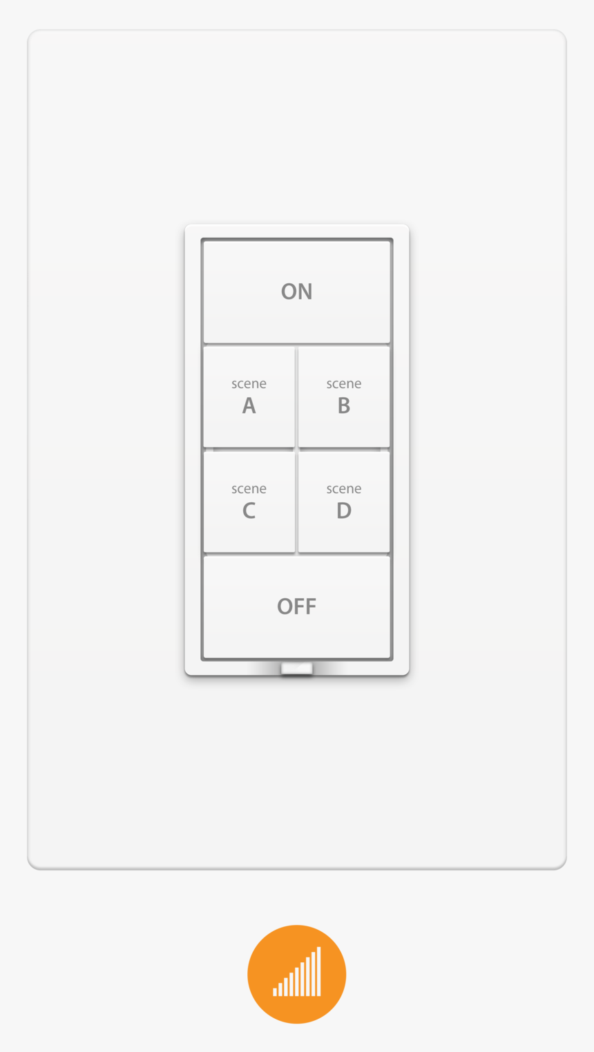 Keypad Types 6 Button Dimmer - Parallel, HD Png Download, Free Download