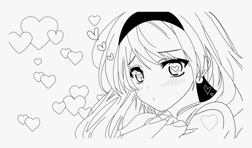 Anime Picture Lineart - Line Art, HD Png Download, Free Download