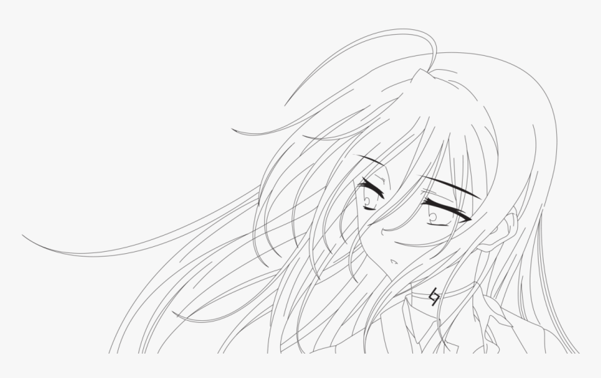 Anime Lineart Vocaloid - Anime Line Art Render, HD Png Download, Free Download