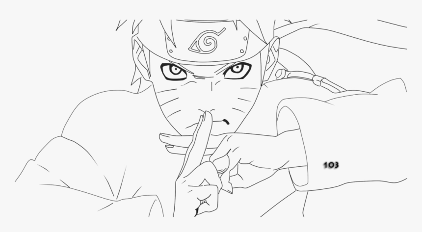 Line Art Anime Naruto , Png Download - Line Art Naruto Png, Transparent Png, Free Download