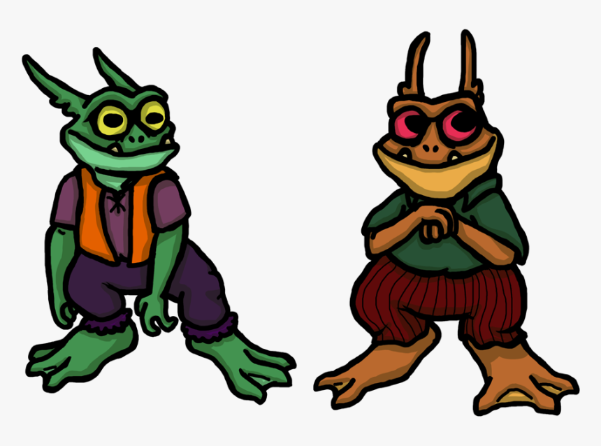 Hobgoblin Villagers
these Two Are Less Characters And - Cartoon, HD Png Download, Free Download