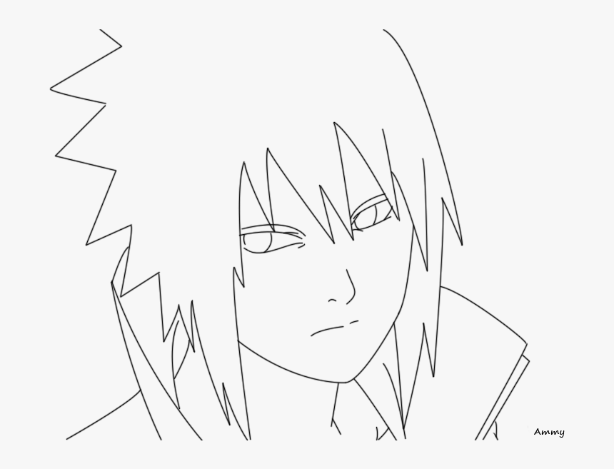 Saskue - Easy To Draw Sasuke, HD Png Download, Free Download