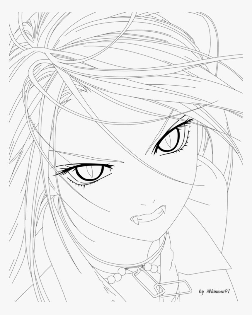 Moka Lineart By Inhuman91 - Line Art, HD Png Download, Free Download