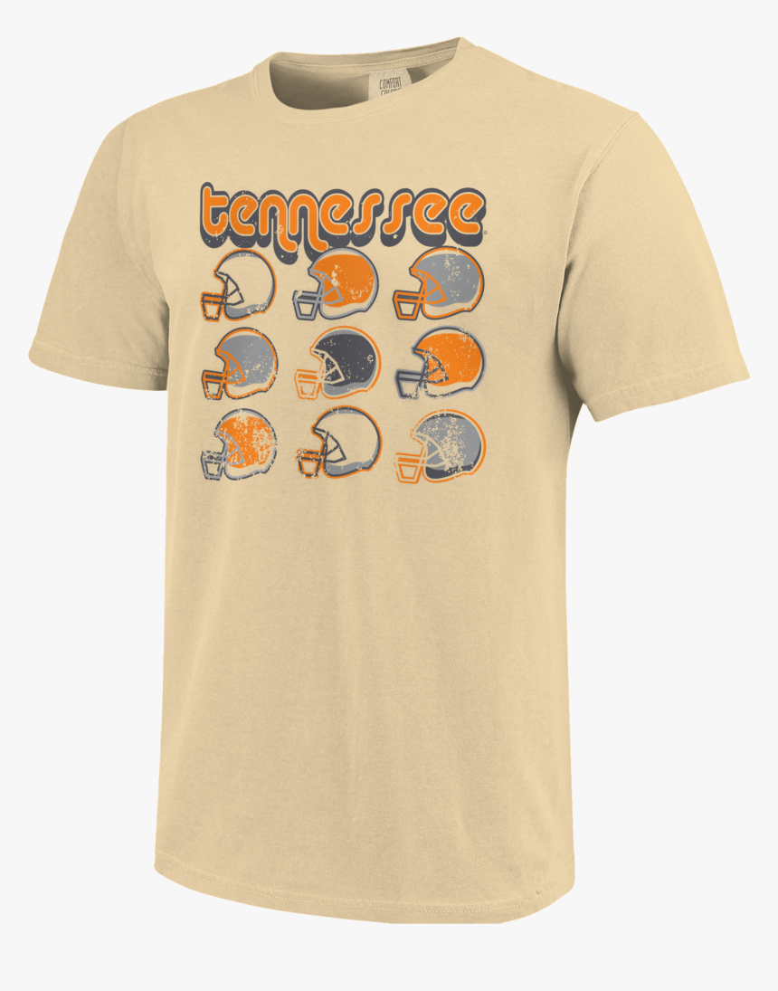 Ut Retro Helmets Short Sleeve T Shirt"
 Class="lazyload - Khaki Comfort Colors, HD Png Download, Free Download