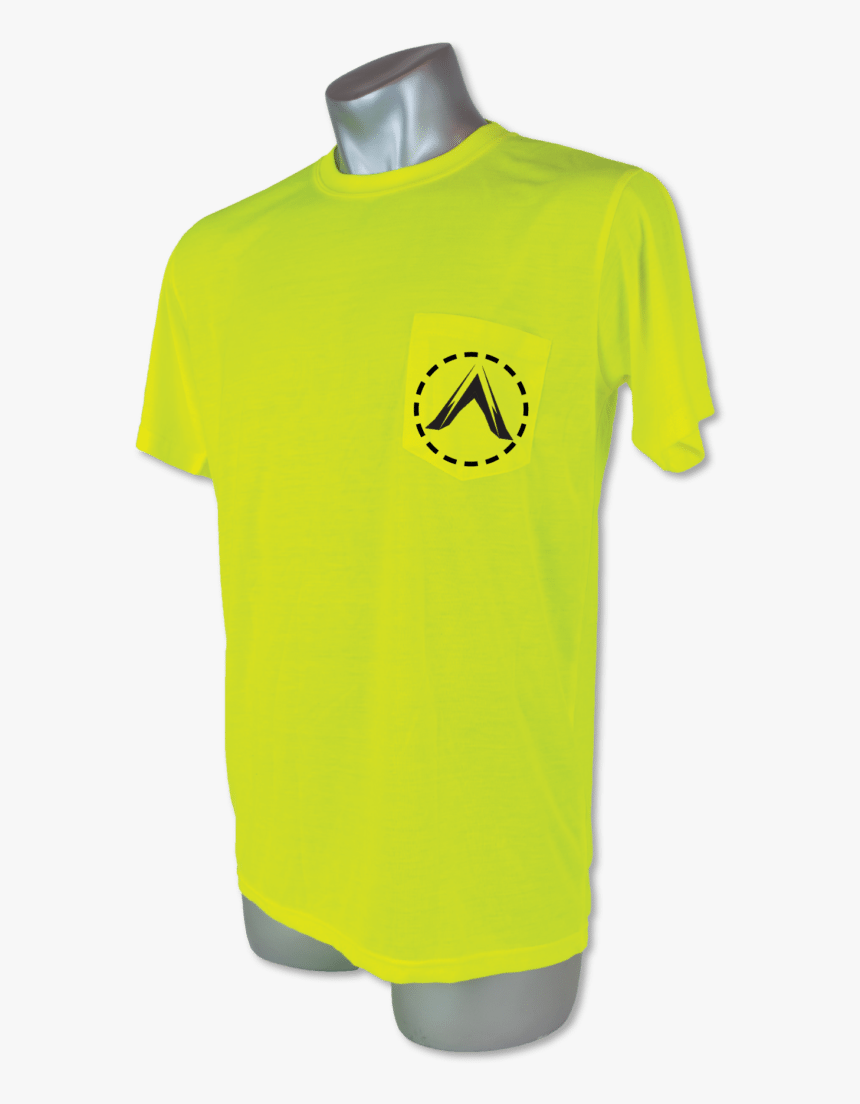 Custom Printed High Visibility Yellow Safety Short - Active Shirt, HD Png Download, Free Download