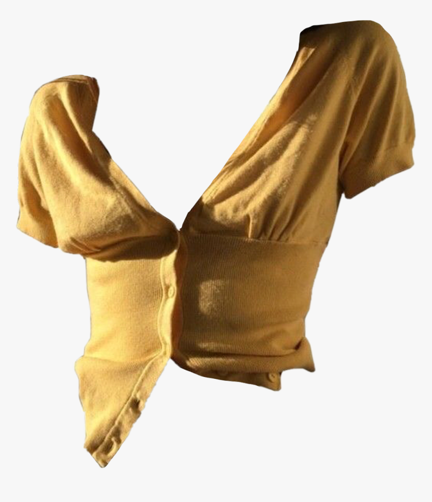 #top #shirt #clothes #yellow #aesthetic #png #moodboard - Silk, Transparent Png, Free Download