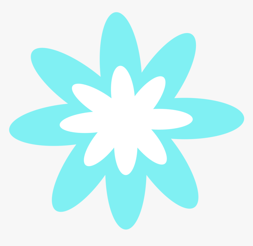 Blue Burst Flower - Octagonal Pineapple Doily Pattern Free, HD Png Download, Free Download