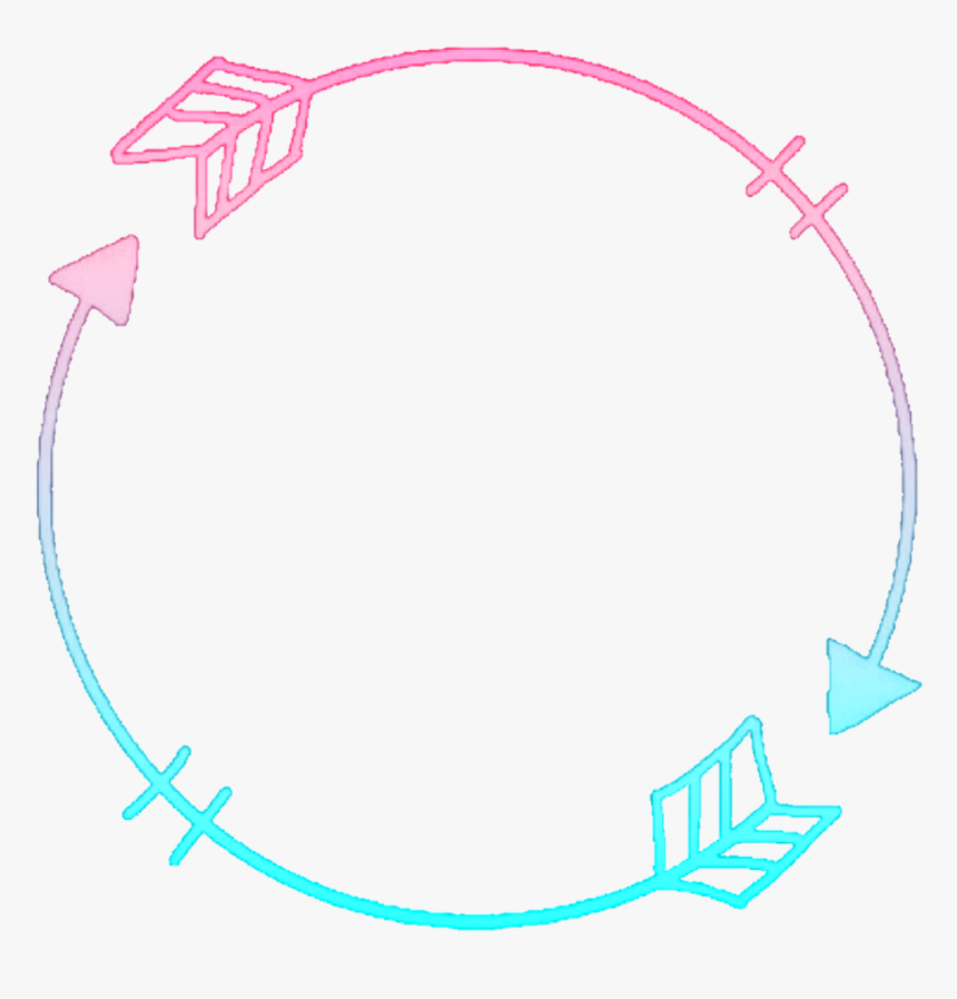 #icon #iconoverlay #iconos #arrow #round #circle #frame - Round Frame Icon Transparent Png, Png Download, Free Download